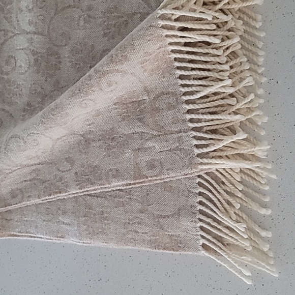 Wool Throw Blanket, Jacquard Design, 100% Virgin Wool, Size 55"x70" - Picture 11 of 11